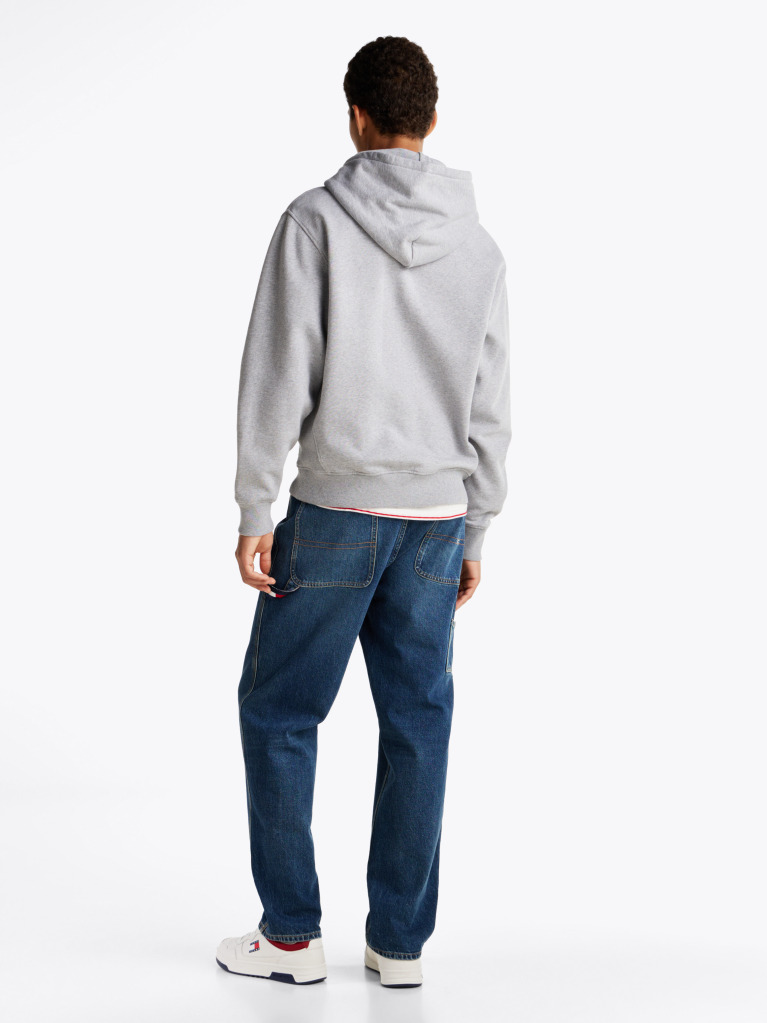 Grey Mélange Relaxed Hoody  Men