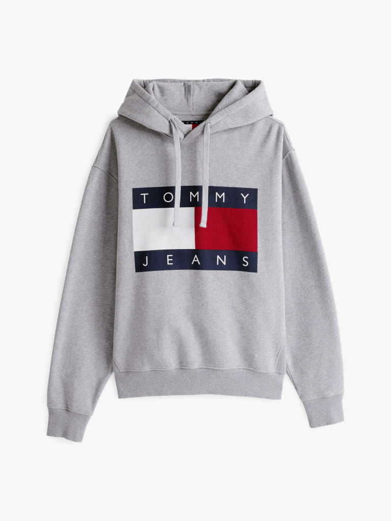 Grey Mélange Relaxed Hoody  Men
