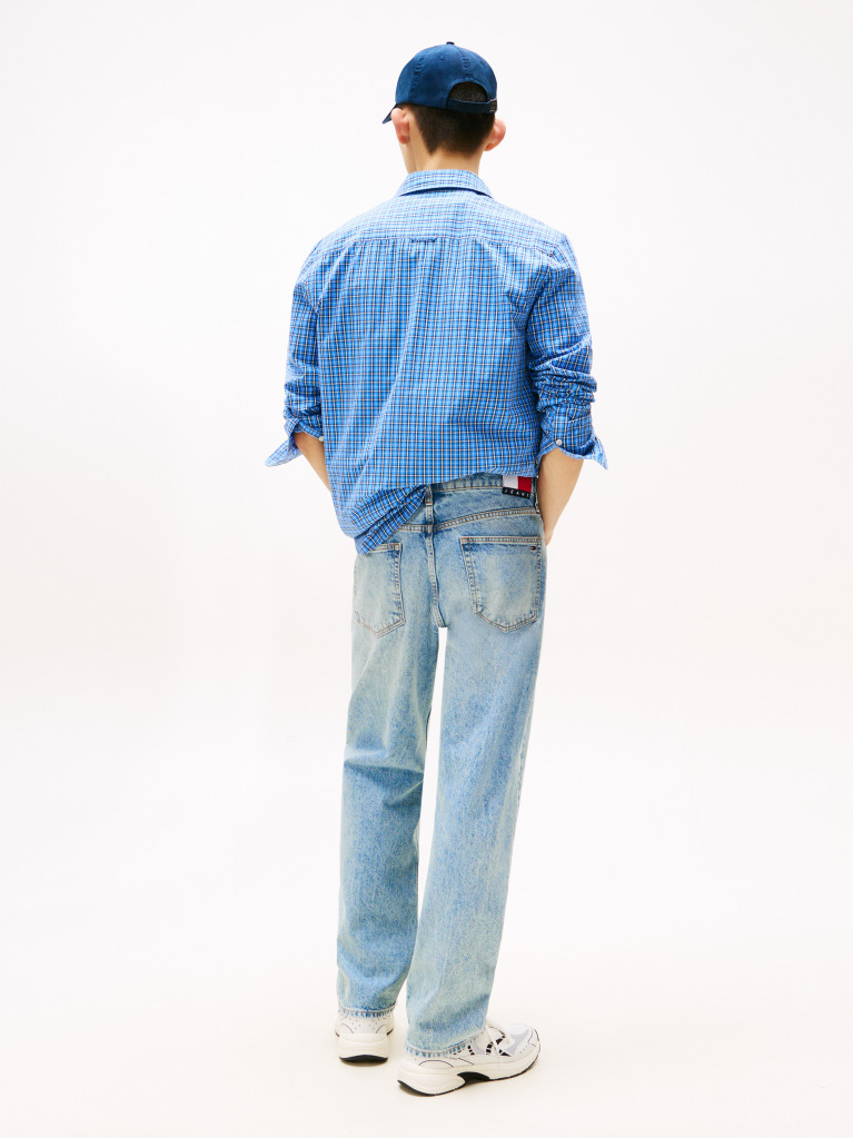 Denim Jeans Otis Signature Cu Croiala Dreapta Regular  Barbati