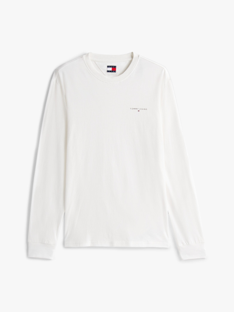 Beige Linear Logo Slim Long-Sleeve T-Shirt  Men
