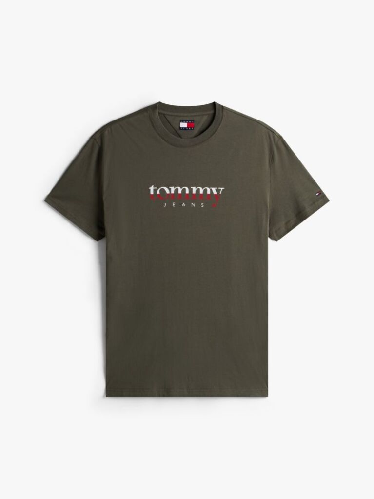Green Logo Jersey Crew Neck T-Shirt  Men