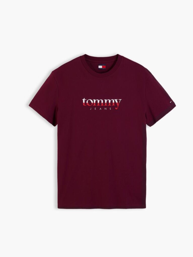Mov Tricou Din Jersey Cu Guler Rotund Si Logo  Barbati