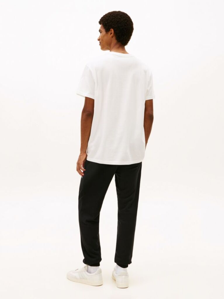 Beige Logo Jersey Crew Neck T-Shirt  Men