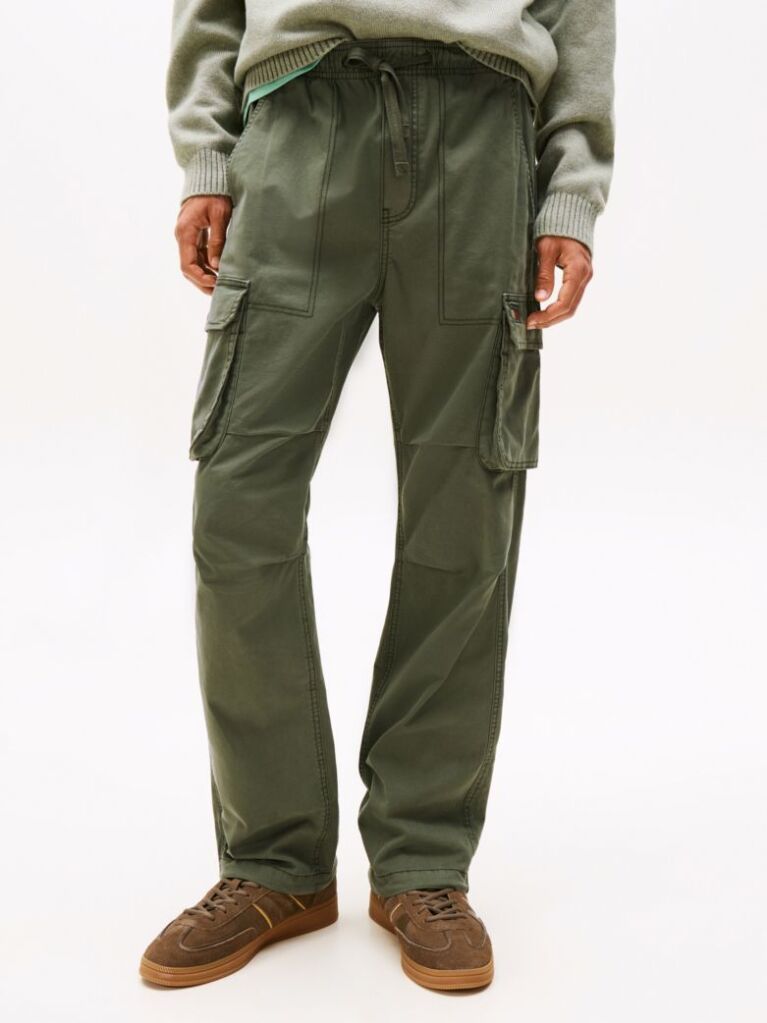 Verde Pantaloni Jogger Otis Regular Cu Buzunare Cargo  Barbati