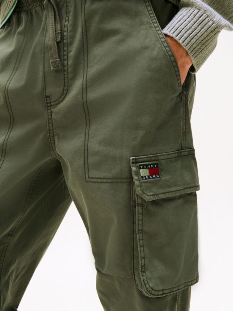 Verde Pantaloni Jogger Otis Regular Cu Buzunare Cargo  Barbati