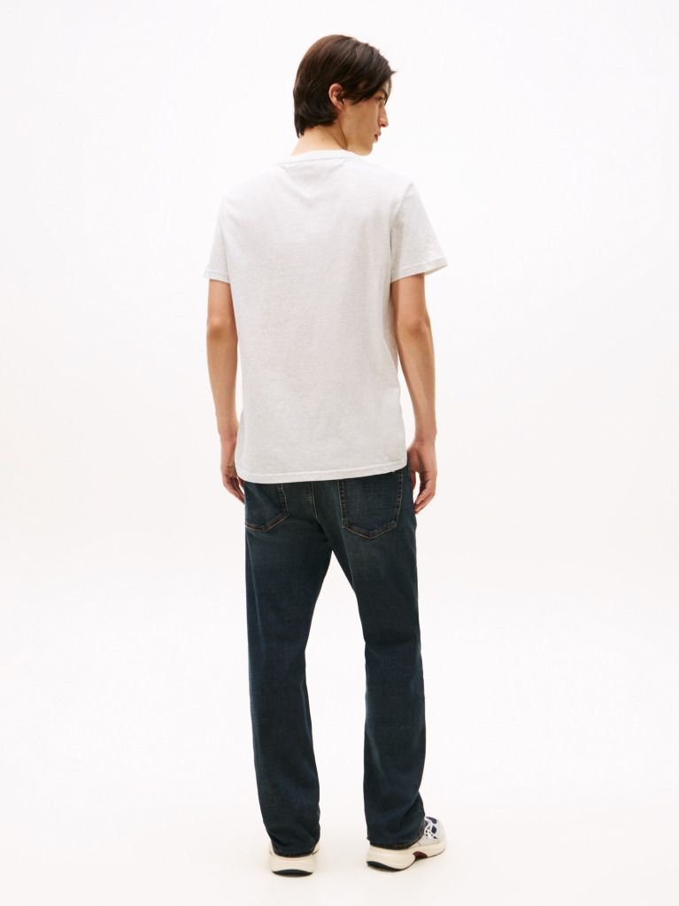 Grey Logo Slim Crew Neck T-Shirt  Men