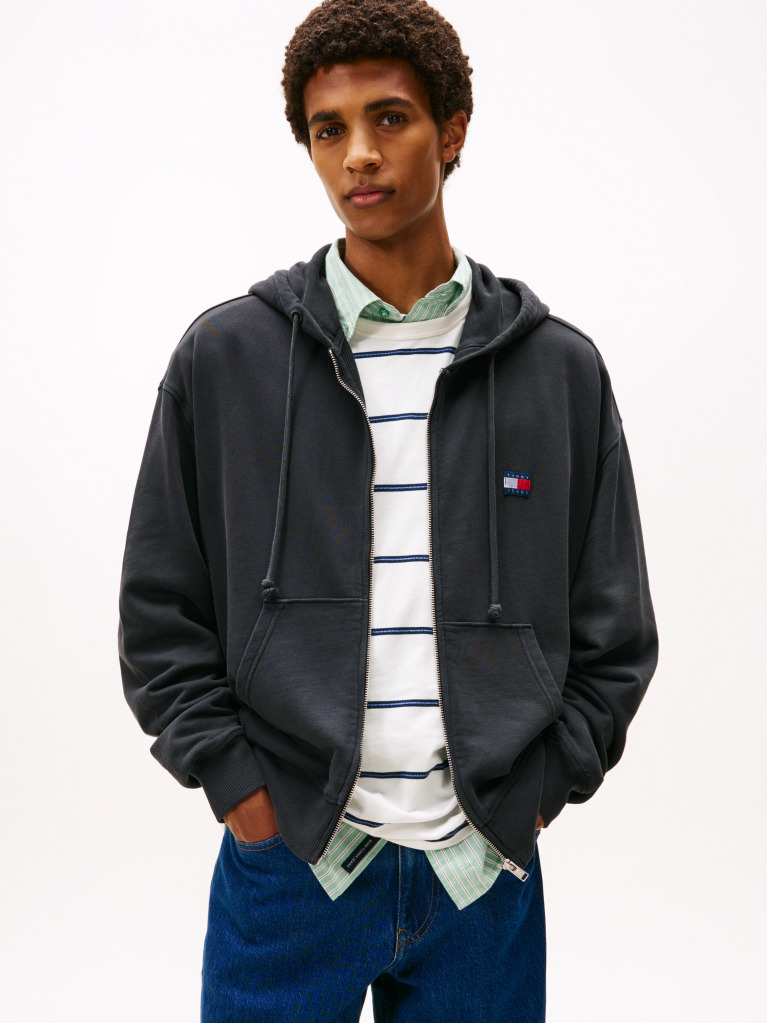 Negru 90S New Classics Hanorac Cu Logo  Barbati