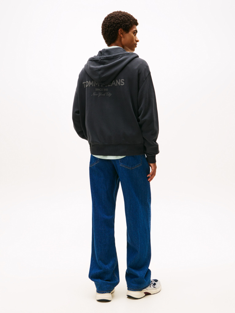 Negru 90S New Classics Hanorac Cu Logo  Barbati