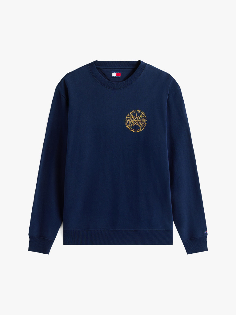 Blue Heritage Varsity Crew Neck Sweatshirt  Men