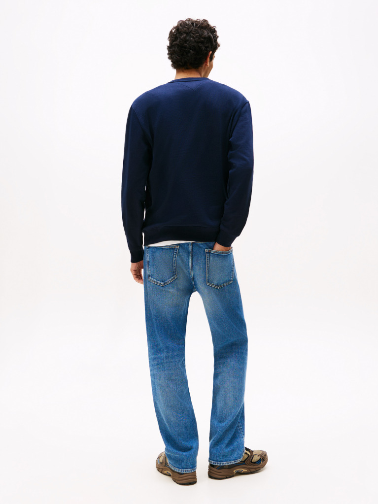 Blue Heritage Varsity Crew Neck Sweatshirt  Men