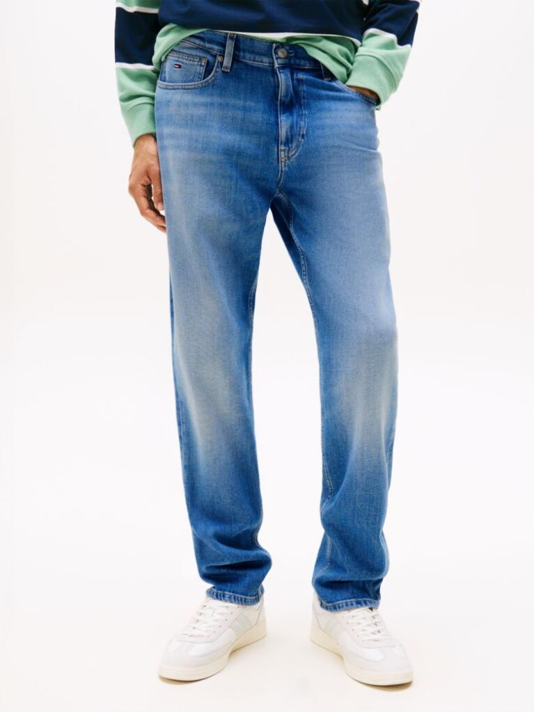 Denim Pantaloni Blugi Ryan Slim Drepti Cu Spalare Vintage  Barbati