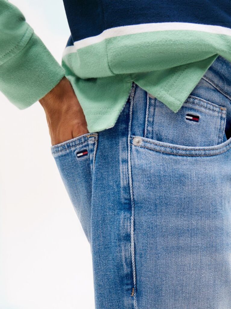 Denim Pantaloni Blugi Ryan Slim Drepti Cu Spalare Vintage  Barbati