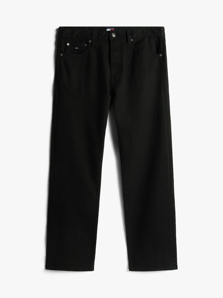 Denim Blugi Otis Negri Overdyed Cu Croiala Dreapta  Barbati