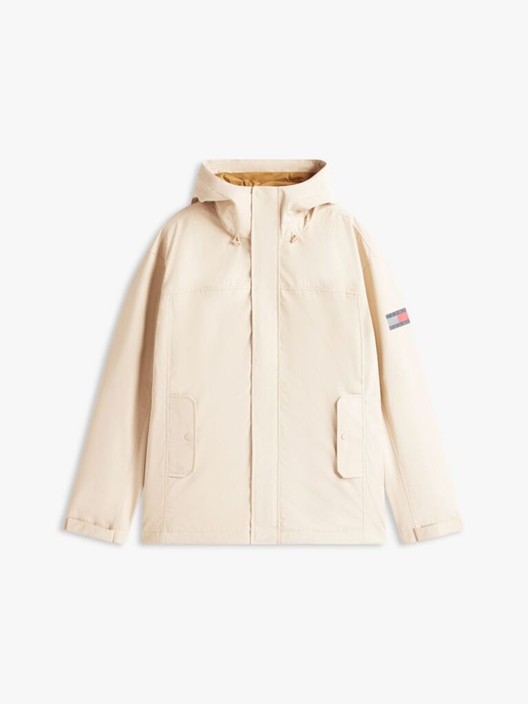 Beige 3-in-1 Padded Chicago Windbreaker  Men
