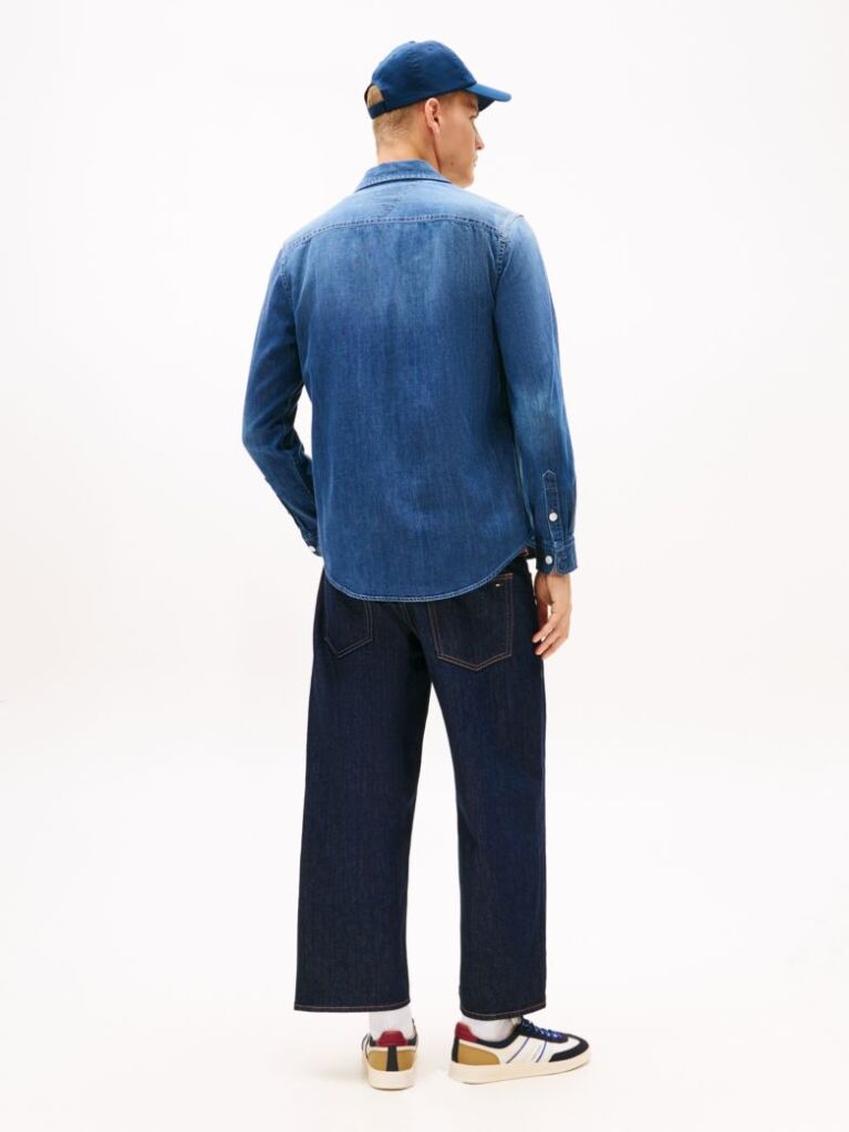 Denim Camasa Denim Cu Croiala Regular  Barbati
