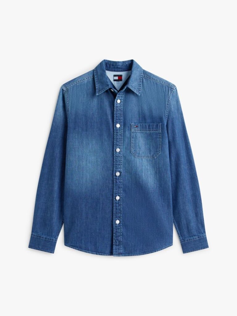 Denim Camasa Denim Cu Croiala Regular  Barbati