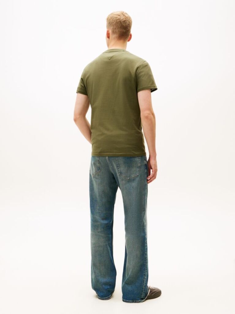 Green Varsity Logo Slim T-Shirt  Men