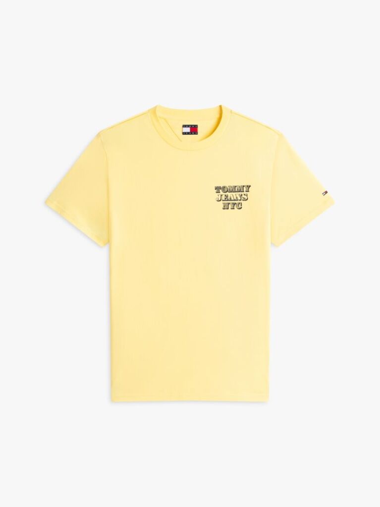 Yellow Varsity Logo Slim T-Shirt  Men