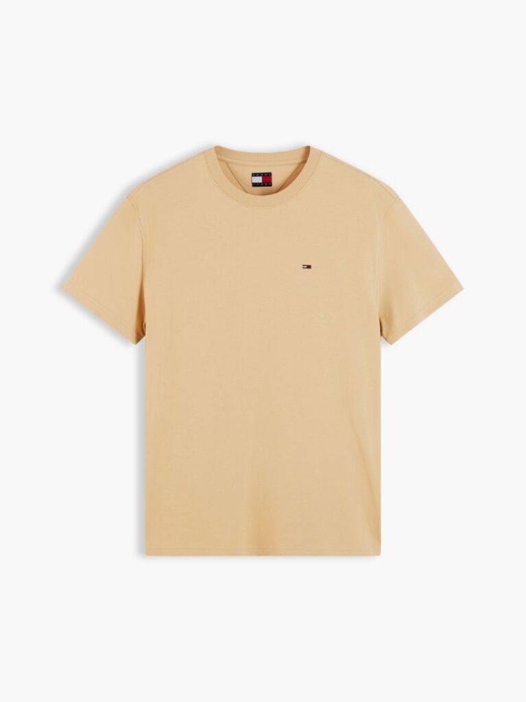 Bej Tricou Cu Guler Rotund Cu Steag Tommy  Barbati