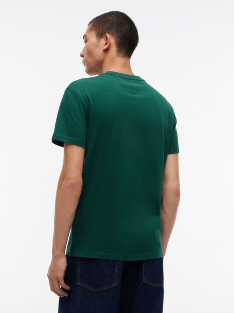 Verde Tricou Cu Guler Rotund Cu Steag Tommy  Barbati