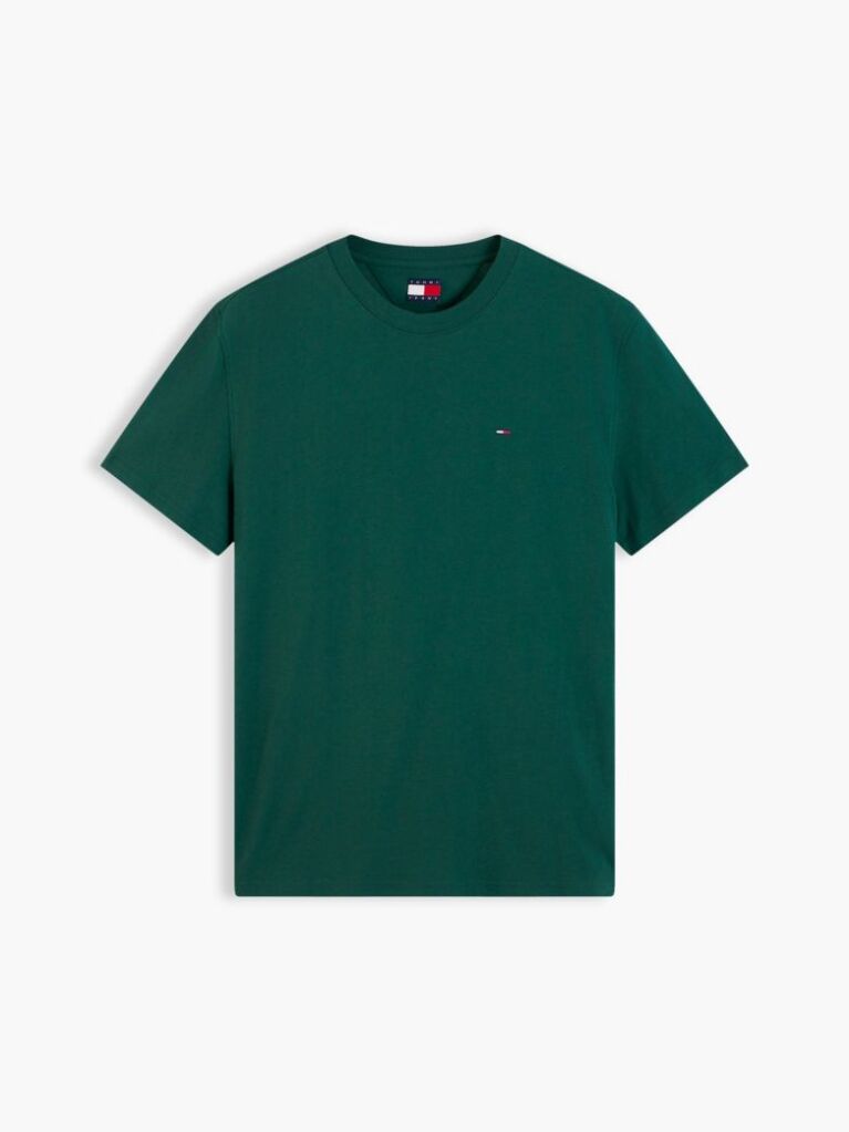 Verde Tricou Cu Guler Rotund Cu Steag Tommy  Barbati