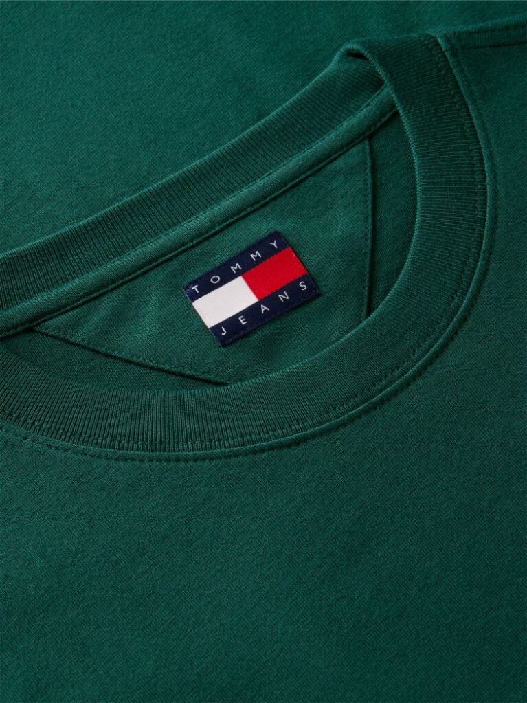 Verde Tricou Cu Guler Rotund Cu Steag Tommy  Barbati
