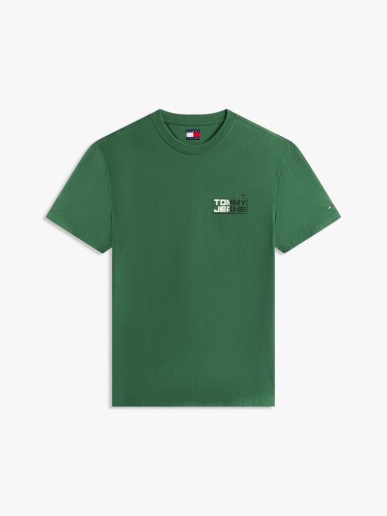 Green Back Logo Relaxed Jersey T-Shirt  Men