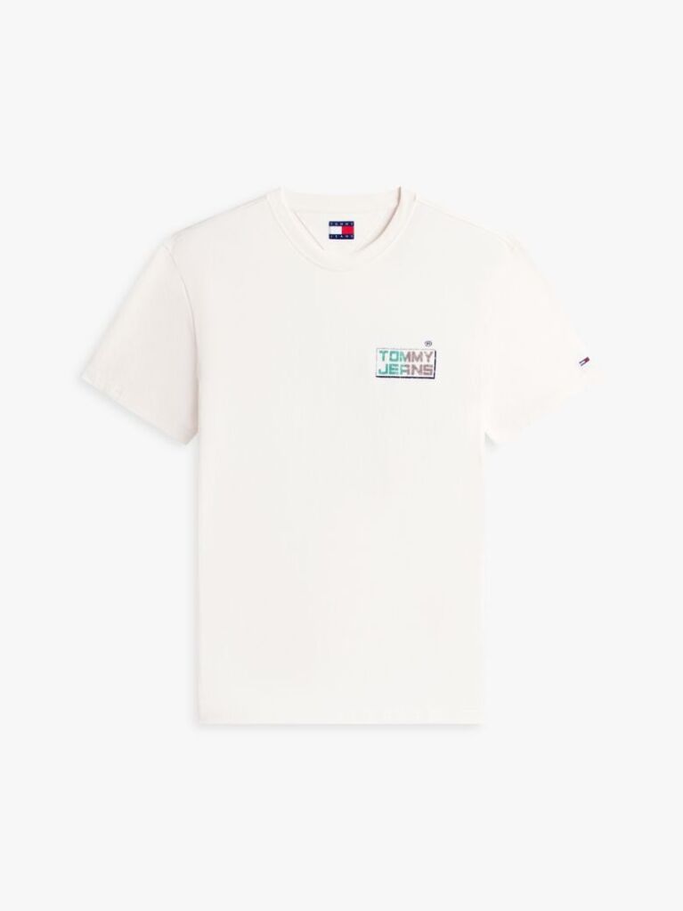 Beige Back Logo Relaxed Jersey T-Shirt  Men