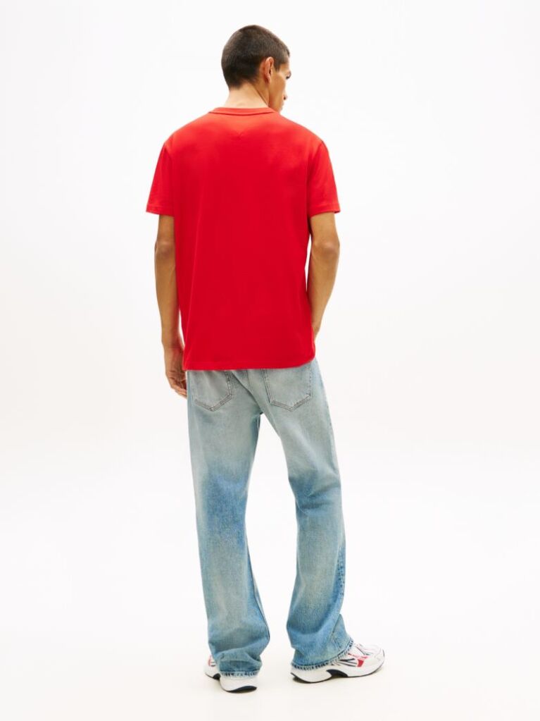 Rosu Tricou Cu Logo Signature  Barbati