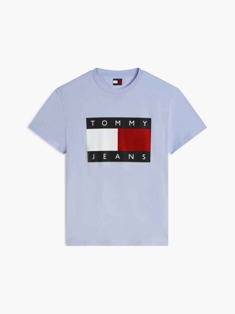 Blue Flag Badge Jersey Crew Neck T-Shirt  Men