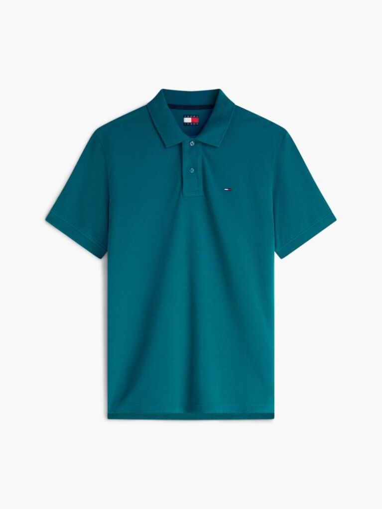 Verde Polo Pique Cu Steag Hilfiger Croiala Regular   Barbati
