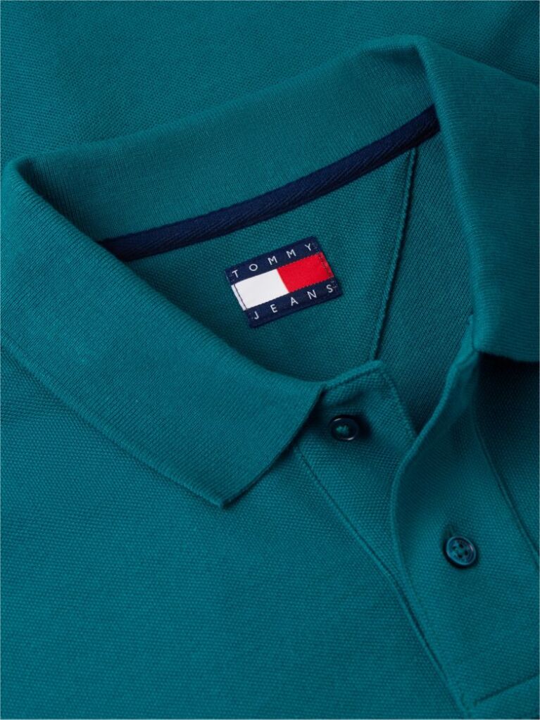 Verde Polo Pique Cu Steag Hilfiger Croiala Regular   Barbati