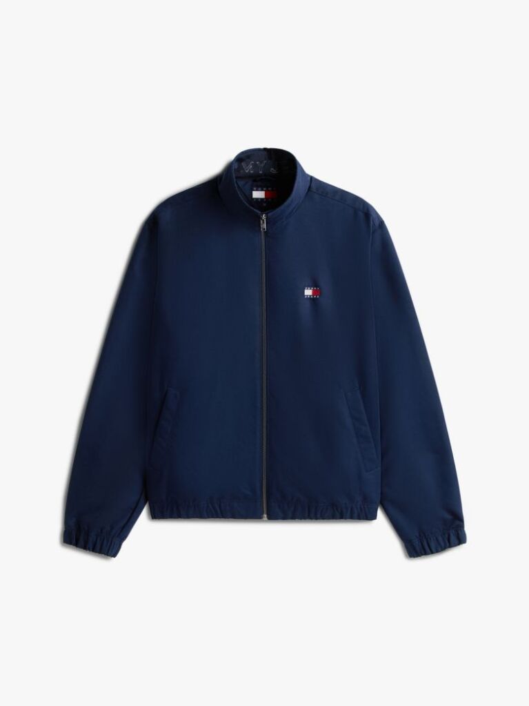 Blue Water Repellent Funnel Neck Jacket  Men