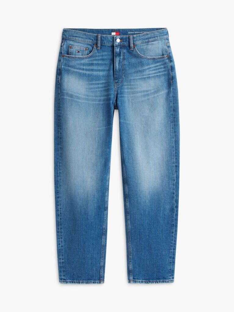 Denim Sonny Whiskered Regular Tapered Leg Jeans  Men