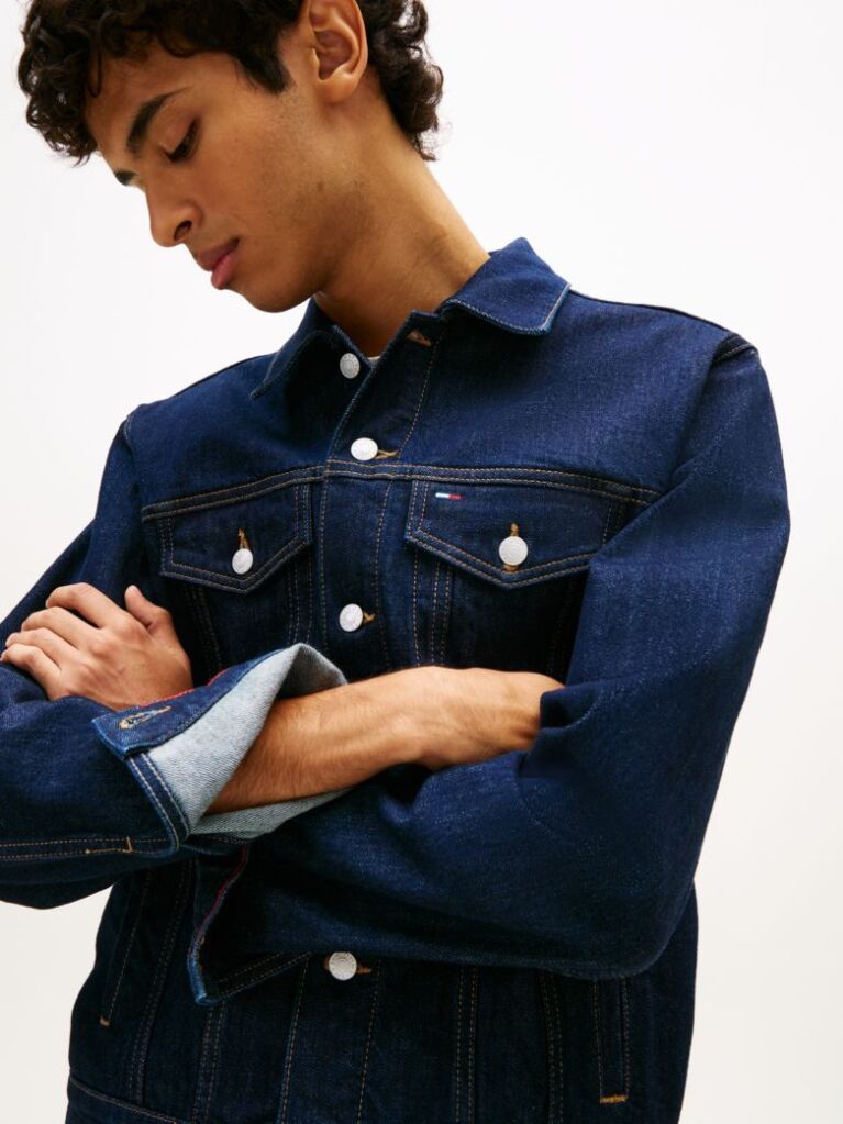Denim Ryan Jacheta Din Denim Cu Croiala Regular  Barbati
