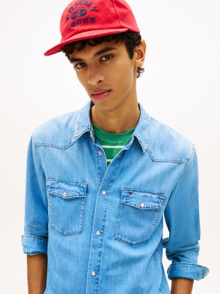 Denim Regular Fit Western Denim Shirt  Men