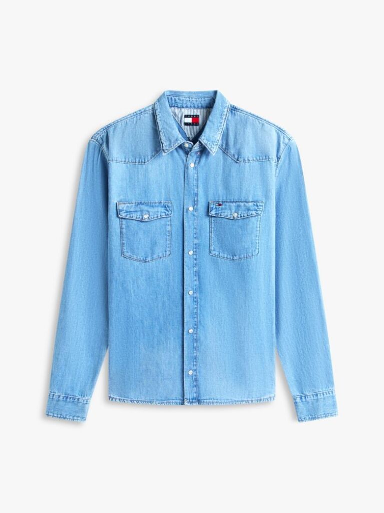 Denim Regular Fit Western Denim Shirt  Men