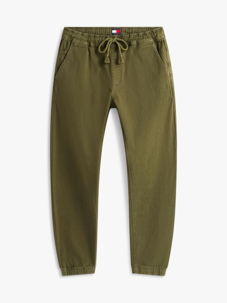 Green Scanton Canvas Joggers  Men