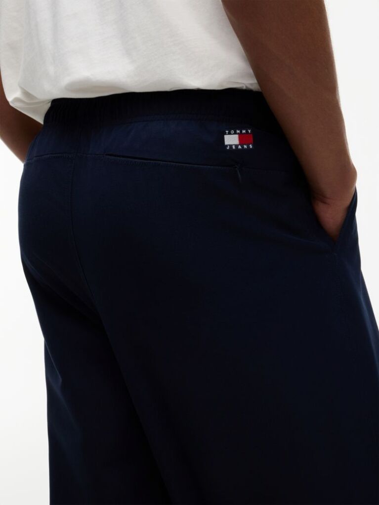 Blue Pantaloni Theo Cu Cordon De Strangere Si Model Parasuta  Barbati
