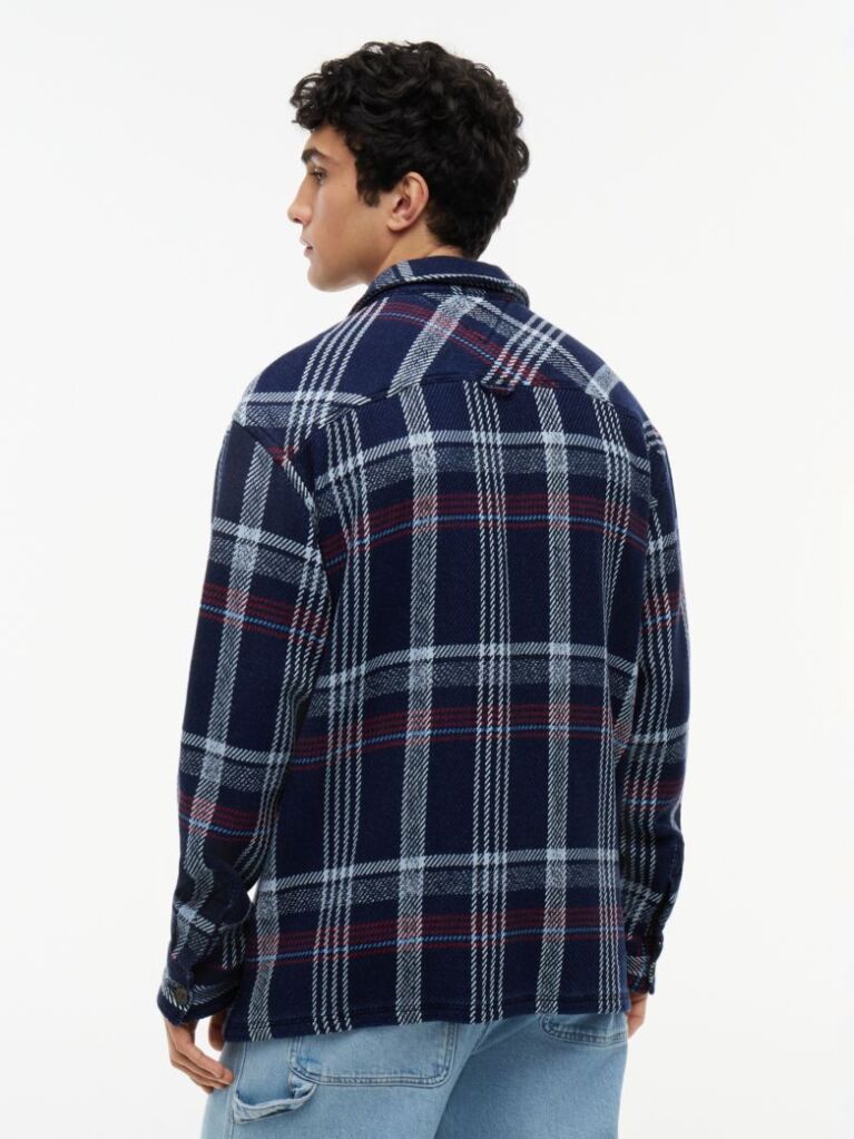 Multi Camasa Oversized Cu Textura Twill Si Carousi  Barbati