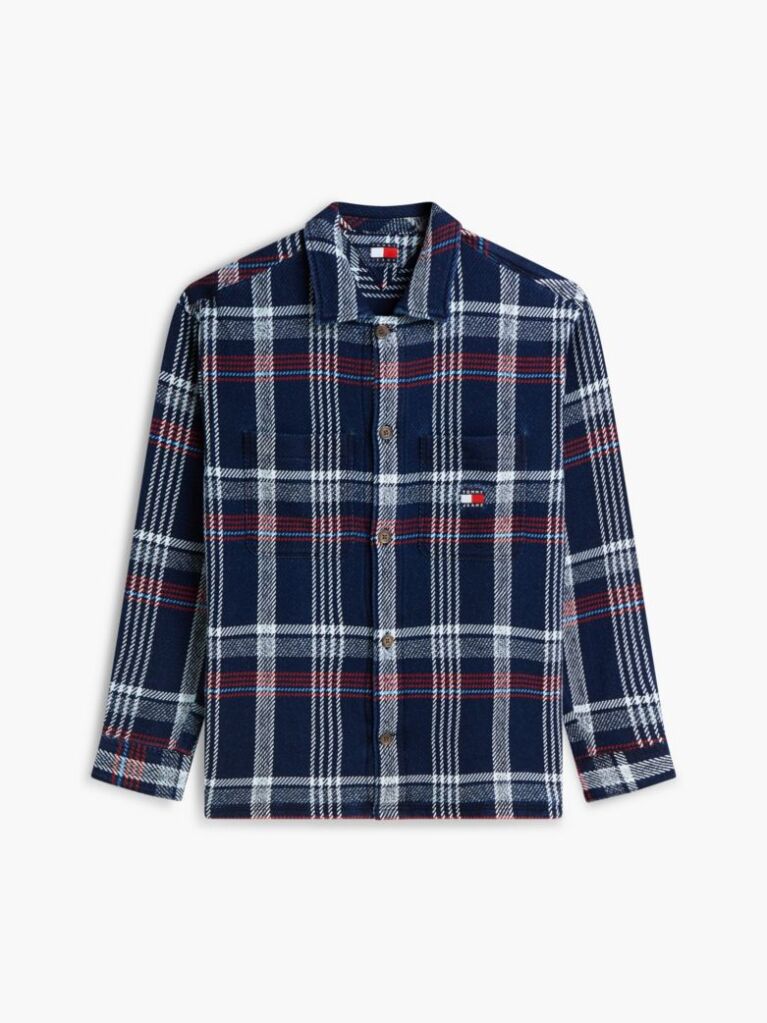 Multi Camasa Oversized Cu Textura Twill Si Carousi  Barbati