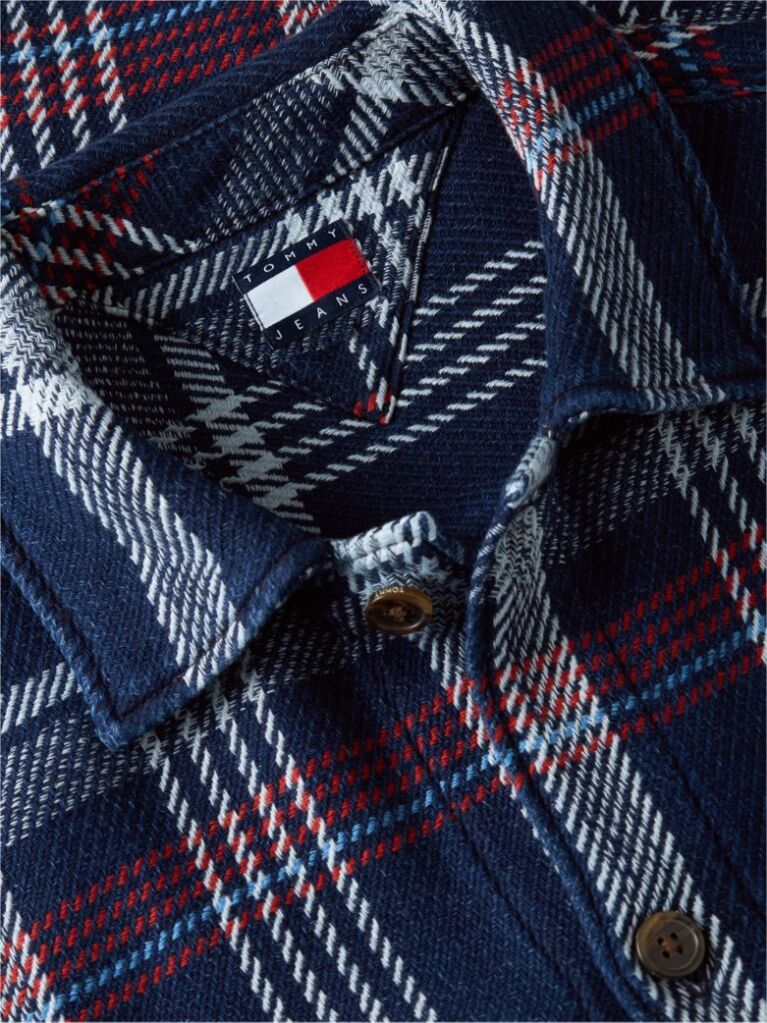 Multi Camasa Oversized Cu Textura Twill Si Carousi  Barbati