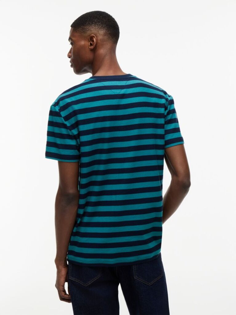 Multi Tricou Din Jersey Cu Dungi Tommy Flag  Barbati