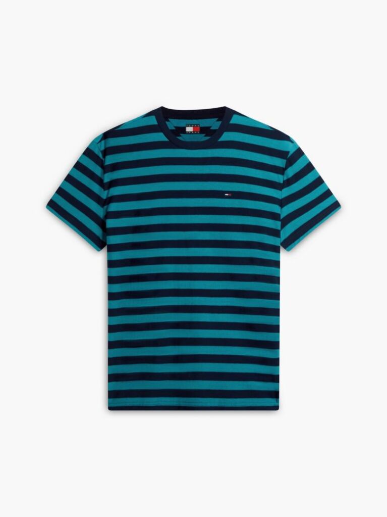 Multi Tricou Din Jersey Cu Dungi Tommy Flag  Barbati