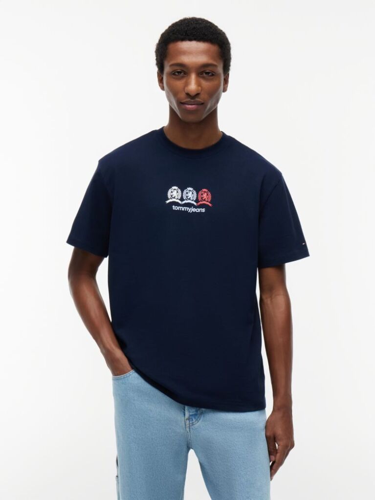 Blue Tricou Lejer Cu Logo Crest Pe Spate  Barbati