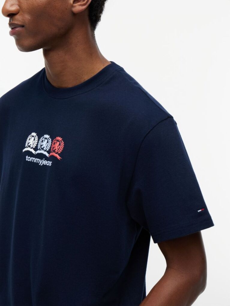 Blue Tricou Lejer Cu Logo Crest Pe Spate  Barbati