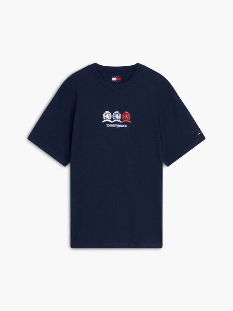 Blue Tricou Lejer Cu Logo Crest Pe Spate  Barbati