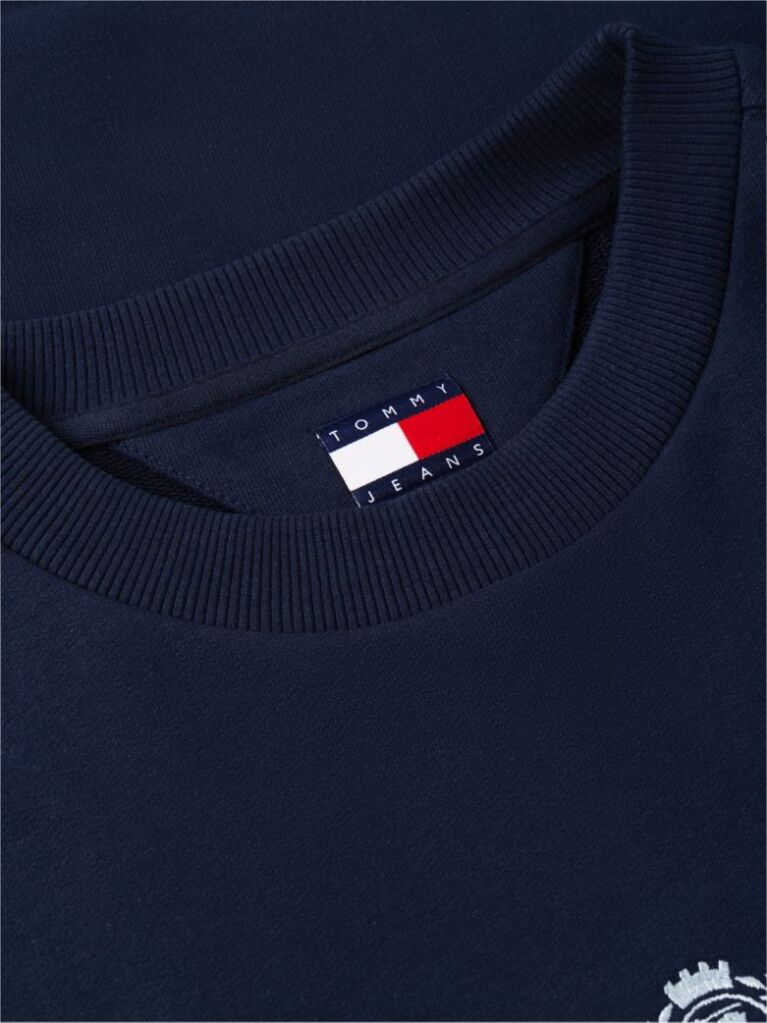 Blue Hanorac Lejer Cu Logo-ul Repetat Crest  Barbati