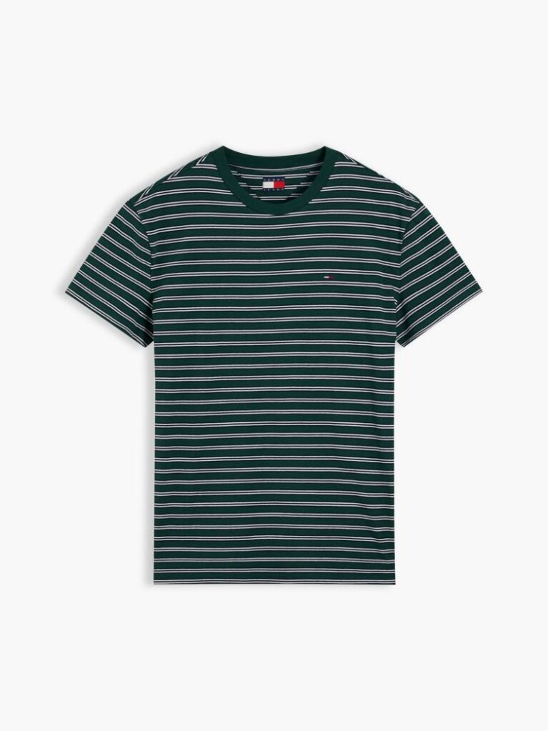 Multi T-Shirt Din Jerseu Cu Dungi Si Steag  Barbati