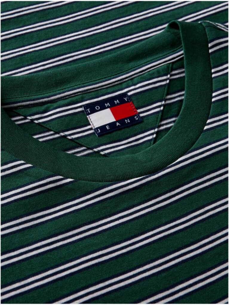 Multi T-Shirt Din Jerseu Cu Dungi Si Steag  Barbati